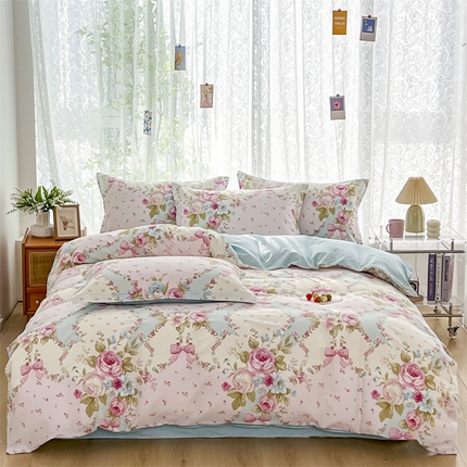 91家纺网 家纺一手货源 找家纺 （总）卓越 2025新款128*68全棉印花四件套