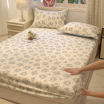 （总）2025春夏新款全棉花卉系列印花单床笠