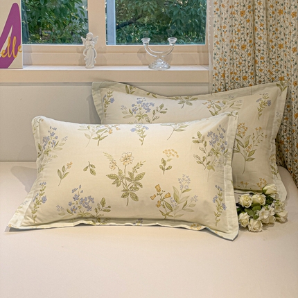 91家纺网 家纺一手货源 找家纺 （总）2025春夏新款全棉花卉系列印花单枕套