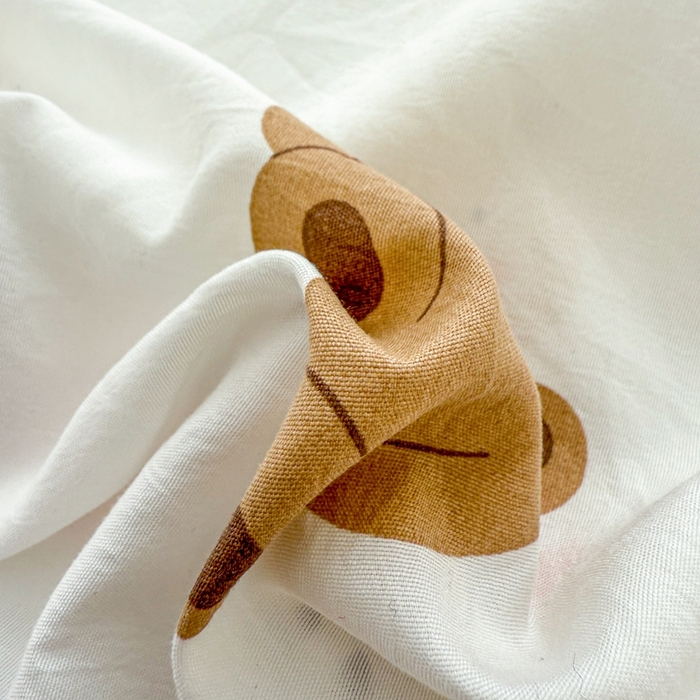 91家纺网 家纺一手货源 找家纺 温眠 2025新款A类亲肤水洗棉可爱卡通印花床笠 巴萨熊