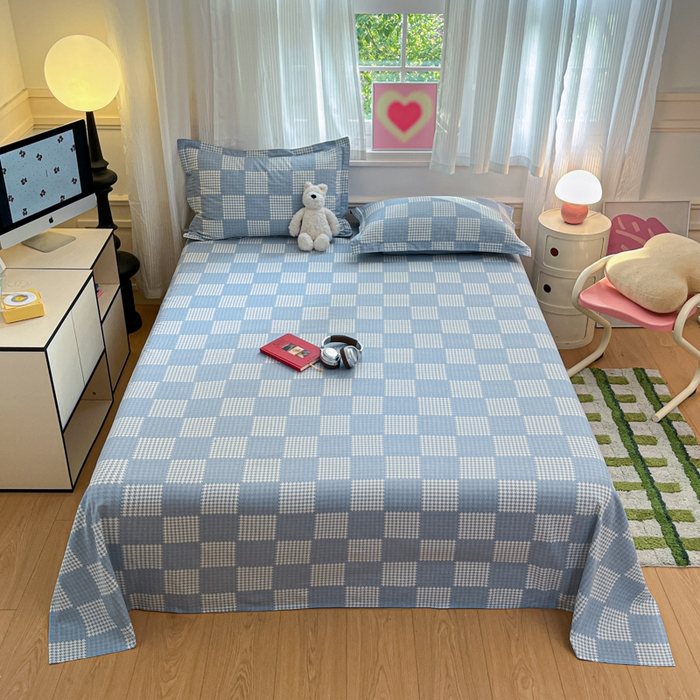 91家纺网 家纺一手货源 找家纺 2025新款全棉印花小清新单品系列-单床单 普罗旺斯