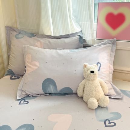 91家纺网 家纺一手货源 找家纺 （总）2025新款全棉印花小清新单品系列-单枕套