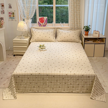 2025春夏新款全棉花卉系列印花床单 酸甜樱桃