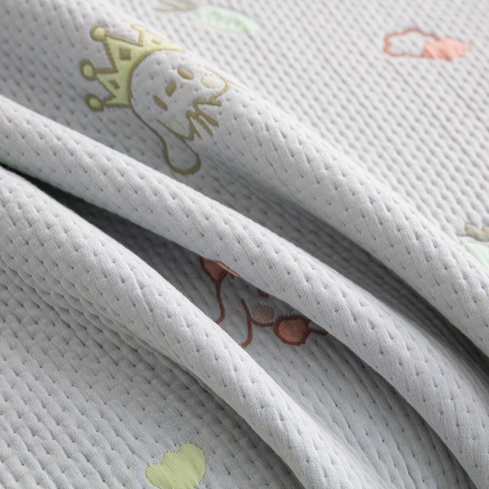 91家纺网 家纺一手货源 找家纺 手艺人2025新款A类宝宝四季全棉提花双面可铺盖床盖榻榻米炕盖炕垫盖毯AC01-AC10 AC09灰