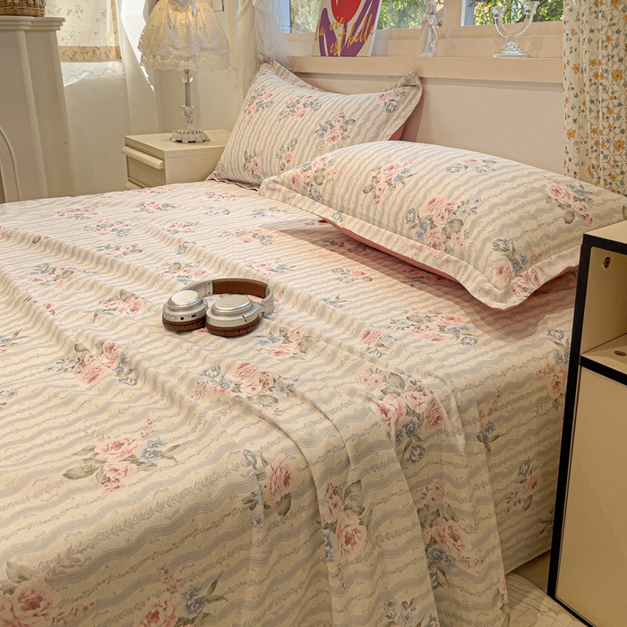 91家纺网 家纺一手货源 找家纺 （总）2025春夏新款全棉花卉系列印花床单