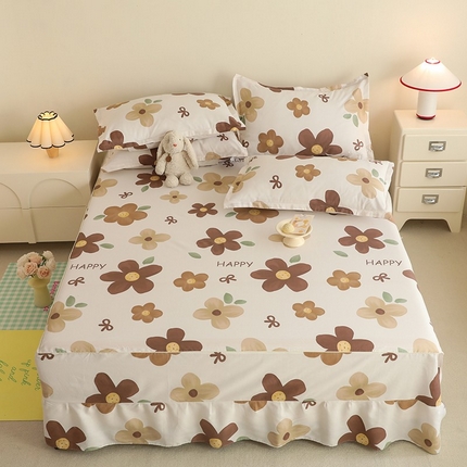 91家纺网 家纺一手货源 找家纺 八十八家纺 2025新款全棉12868系列四件套单品床裙香缇