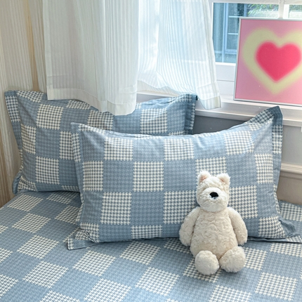 91家纺网 家纺一手货源 找家纺 （总）2025新款全棉印花小清新单品系列-单枕套