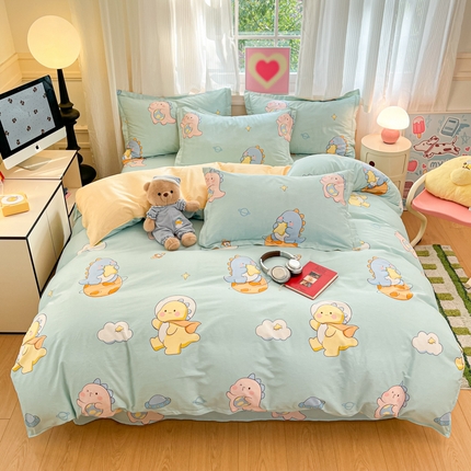 2025新款全棉印花小清新单品系列-四件套（提供买家秀） 太空龙