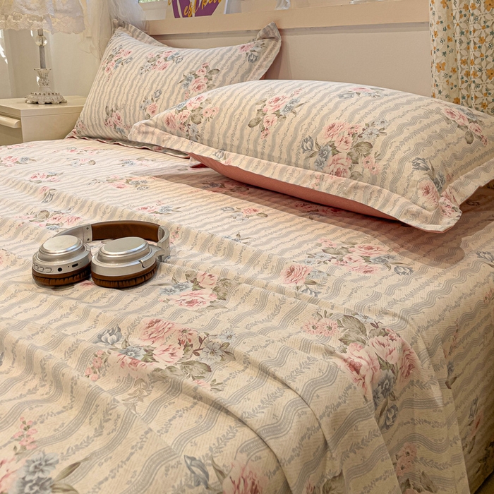 91家纺网 家纺一手货源 找家纺 （总）2025春夏新款全棉花卉系列印花床单