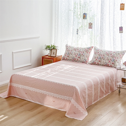 91家纺网 家纺一手货源 找家纺 （总1）卓越 工厂直营新款128*68全棉印花斜纹单床单