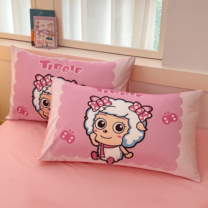 91家纺网 家纺一手货源 找家纺 金爱家 2025新款纯棉数码印花系列四件套 甜蜜时刻