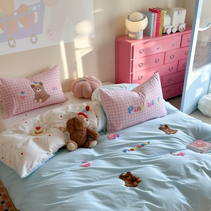 91家纺网 家纺一手货源 找家纺 （总）美乐迪家纺 2025新款全棉毛巾绣四件套