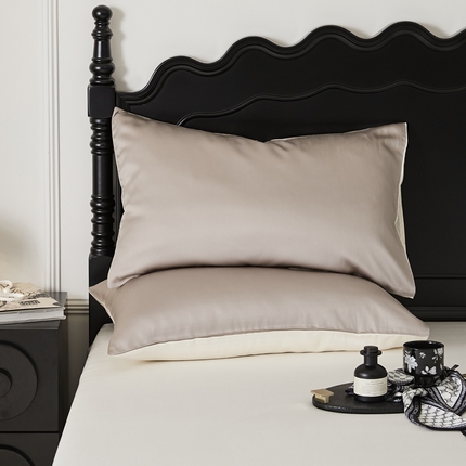 91家纺网 家纺一手货源 找家纺 （总）EH家居 2025春夏天丝纯色单枕套