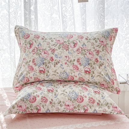 91家纺网 家纺一手货源 找家纺 （总1）卓越 工厂直营新款128*68全棉印花斜纹单枕套