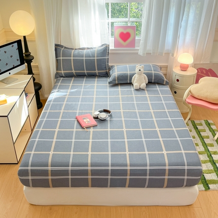 2025新款全棉印花小清新单品系列-单床笠 米拉