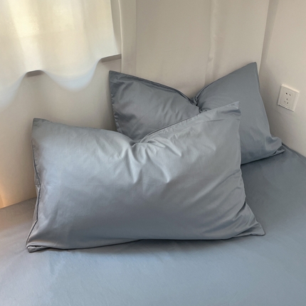 91家纺网 家纺一手货源 找家纺 （总）2025新款40长绒棉ins美拉德色系纯色全棉单品四件套床笠四件套系列--单枕套