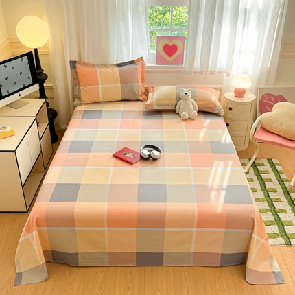 91家纺网 家纺一手货源 找家纺 （总）2025新款全棉印花小清新单品系列-单床单