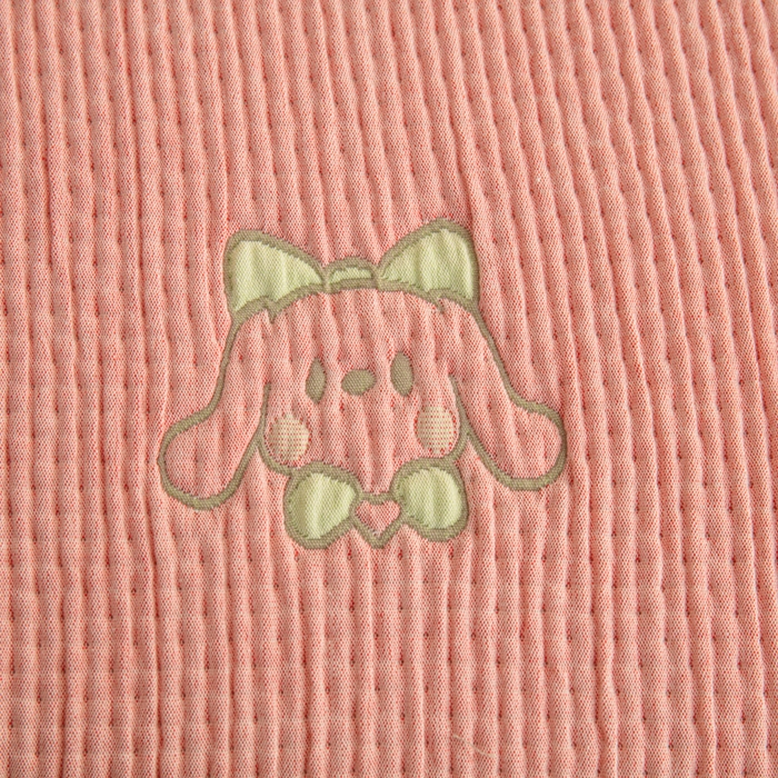 91家纺网 家纺一手货源 找家纺 手艺人2025新款A类宝宝四季全棉提花双面可铺盖床盖榻榻米炕盖炕垫盖毯AC01-AC10 AC09粉