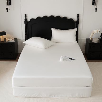 91家纺网 家纺一手货源 找家纺 （总）EH家居 2025春夏天丝纯色单床笠