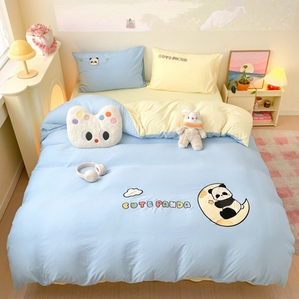 91家纺网 家纺一手货源 找家纺 （总）港岛妹妹 2025新款贴布绣系列卡通四件套