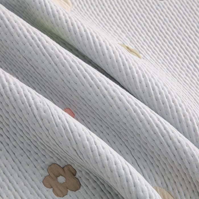 91家纺网 家纺一手货源 找家纺 手艺人2025新款A类宝宝四季全棉提花双面可铺盖床盖榻榻米炕盖炕垫盖毯AC01-AC10 AC08灰