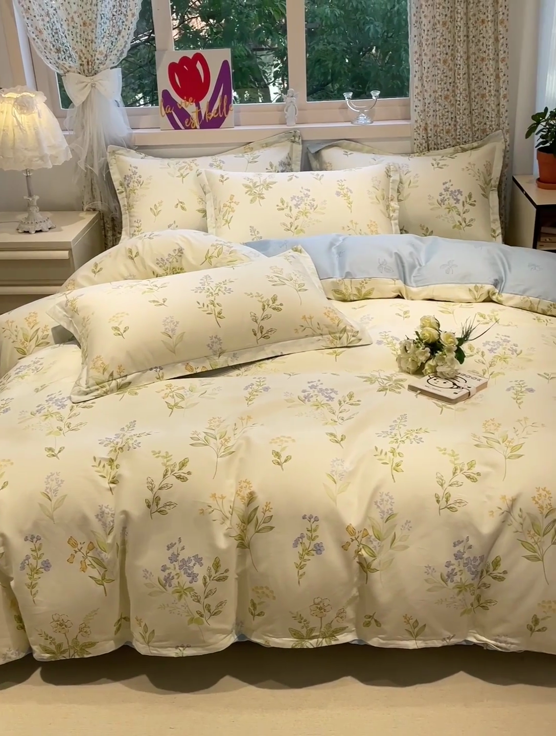 91家纺网 家纺一手货源 找家纺 （总）2025春夏新款全棉花卉系列印花单被套