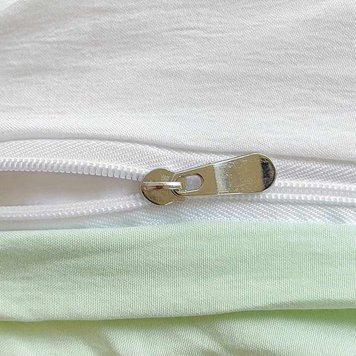 91家纺网 家纺一手货源 找家纺 韩巢家纺 2025新款超柔水洗棉小白熊毛巾绣四件套-（提供卖家秀） 小白熊白绿