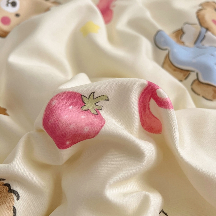 91家纺网 家纺一手货源 找家纺 春光里 2025新款水洗棉印花系列四件套 续写童话