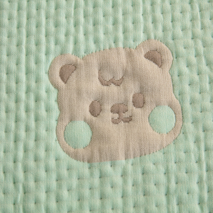 91家纺网 家纺一手货源 找家纺 手艺人2025新款A类宝宝四季全棉提花双面可铺盖床盖榻榻米炕盖炕垫盖毯AC01-AC10 AC06绿