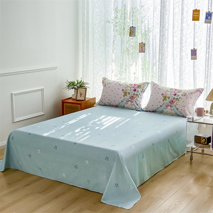 91家纺网 家纺一手货源 找家纺 （总1）卓越 工厂直营新款128*68全棉印花斜纹单床单