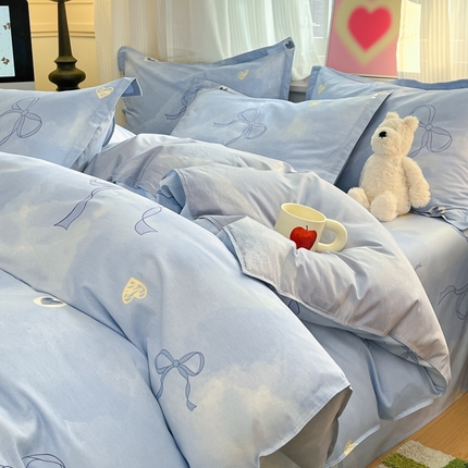 91家纺网 家纺一手货源 找家纺 （总）2025新款全棉印花小清新单品系列-单被套(提供买家秀）