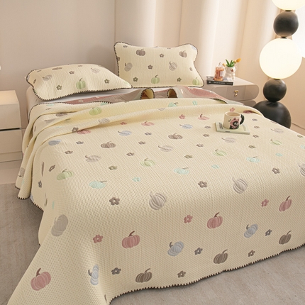 手艺人2025新款A类宝宝四季全棉提花双面可铺盖床盖榻榻米炕盖炕垫盖毯AC01-AC10 AC08米