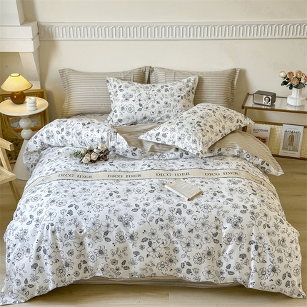 91家纺网 家纺一手货源 找家纺 （总）卓越 2025新款128*68全棉印花四件套