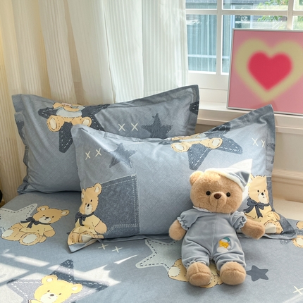 91家纺网 家纺一手货源 找家纺 （总）2025新款全棉印花小清新单品系列-单枕套