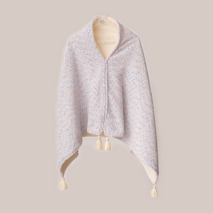 91家纺网 家纺一手货源 找家纺 （买家秀不断货）A类母婴级婴童毯子牛奶绒毛毯牛奶绒毯子午睡毯珊瑚绒毛毯子羊羔绒毛毯披肩毯子绒毯盖毯 小香肩印象紫