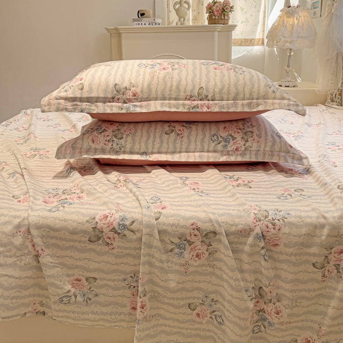 91家纺网 家纺一手货源 找家纺 （总）2025春夏新款全棉花卉系列印花床单