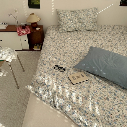 尺素 2025新款ins风小红书系列单床笠 蓝莓厚乳