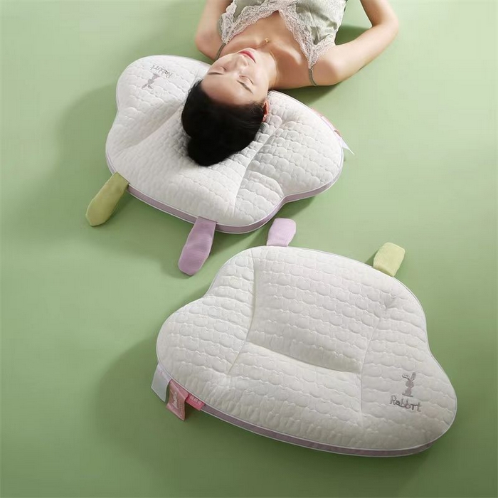 91家纺网 家纺一手货源 找家纺 （总）畅新芯 2025新款兔耳护颈羽丝枕