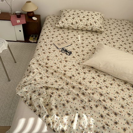 尺素 2025新款ins风小红书系列单床笠 爱心小熊