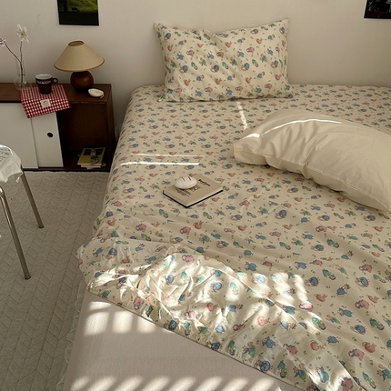 尺素 2025新款ins风小红书系列单床笠 花园兔兔