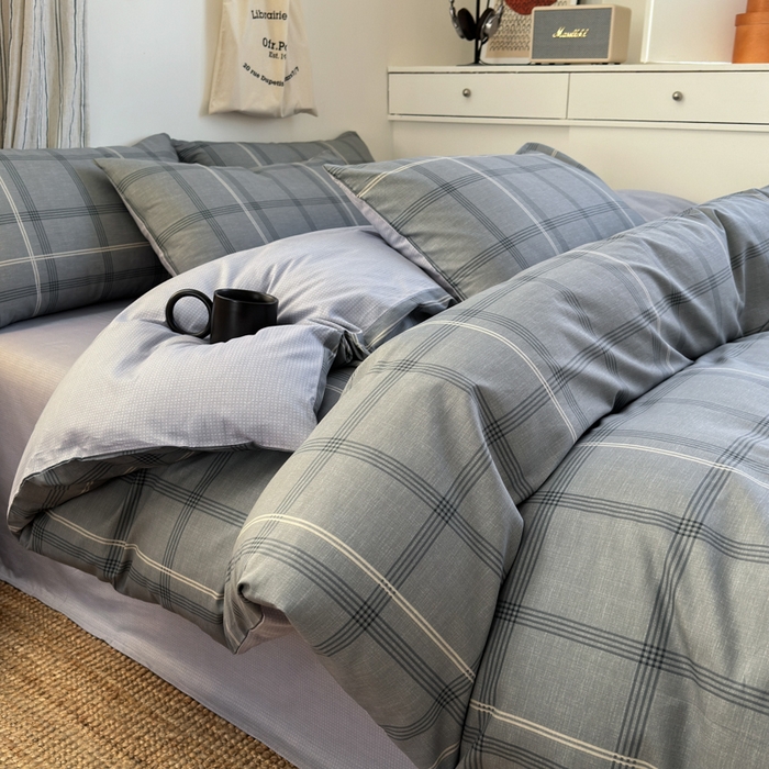 91家纺网 家纺一手货源 找家纺 （总）清雅福2025全棉13372极简风北欧系列单品枕套