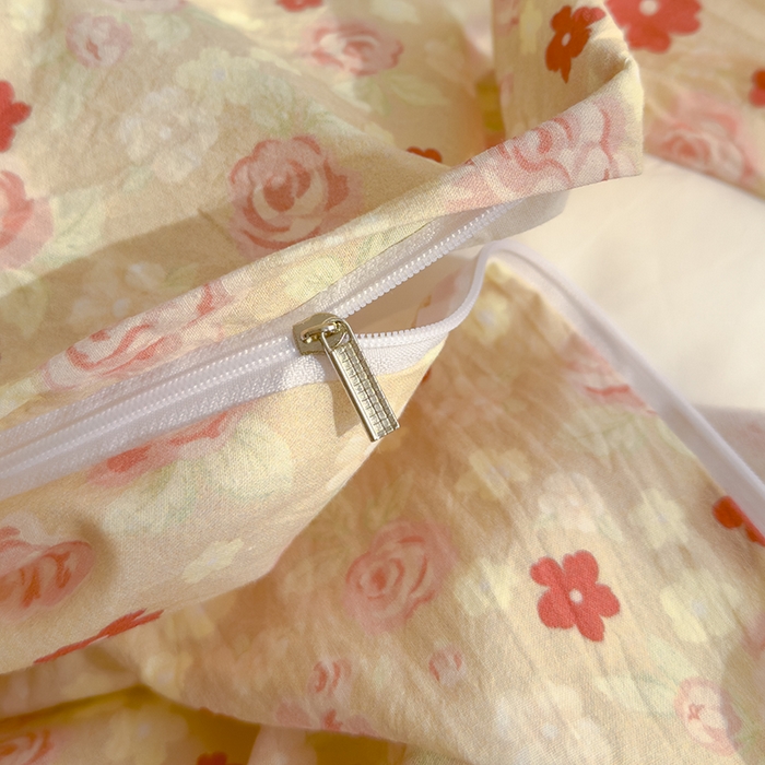 91家纺网 家纺一手货源 找家纺 颜选 2025新款水洗棉印花四件套【提供买家秀】 香婉