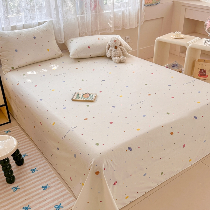 91家纺网 家纺一手货源 找家纺 晨希2025新款13070全棉印花单品床单枕套 星空