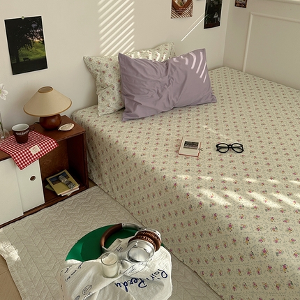 91家纺网 家纺一手货源 找家纺 尺素 2025新款ins风小红书系列单床单 云歌