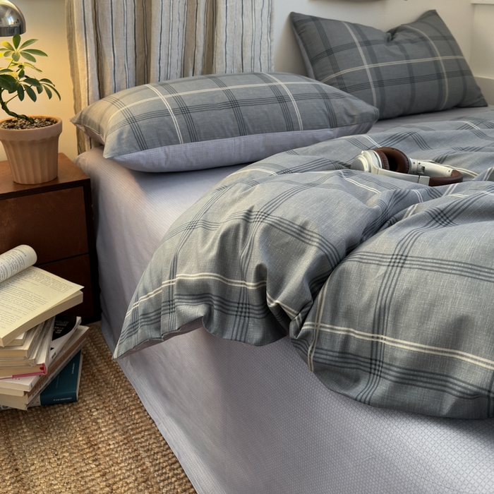 91家纺网 家纺一手货源 找家纺 （总）清雅福2025全棉13372极简风北欧系列单品枕套