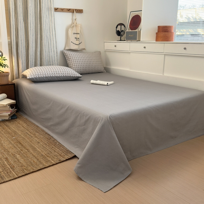 91家纺网 家纺一手货源 找家纺 清雅福2025全棉13372极简风四件套 新都时尚