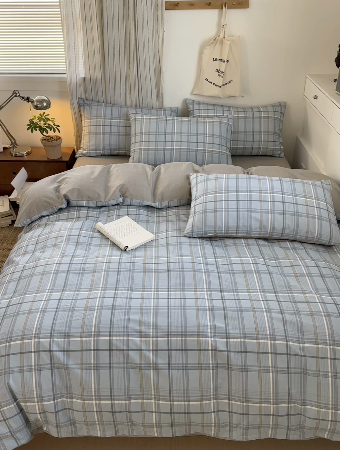 91家纺网 家纺一手货源 找家纺 清雅福2025全棉13372极简风四件套 简约