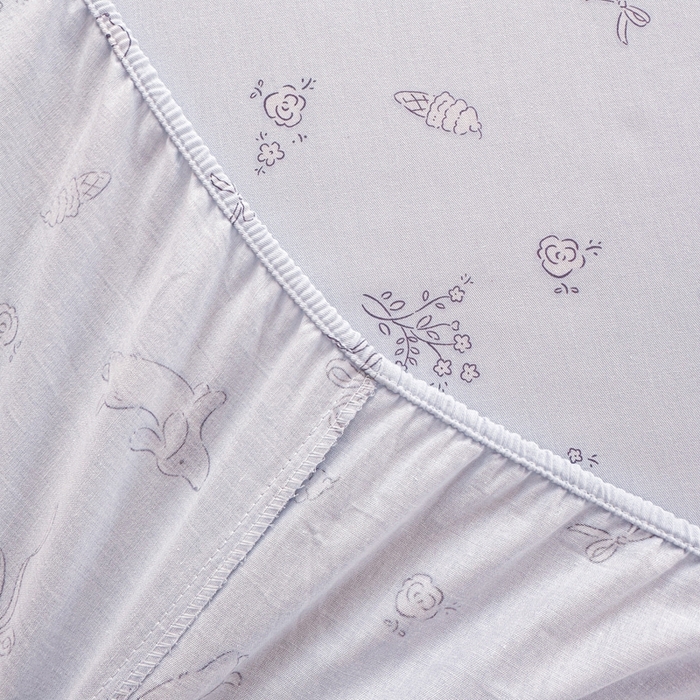 91家纺网 家纺一手货源 找家纺 晨希2025新款13070全棉印花单品床笠枕套 晚风逐梦