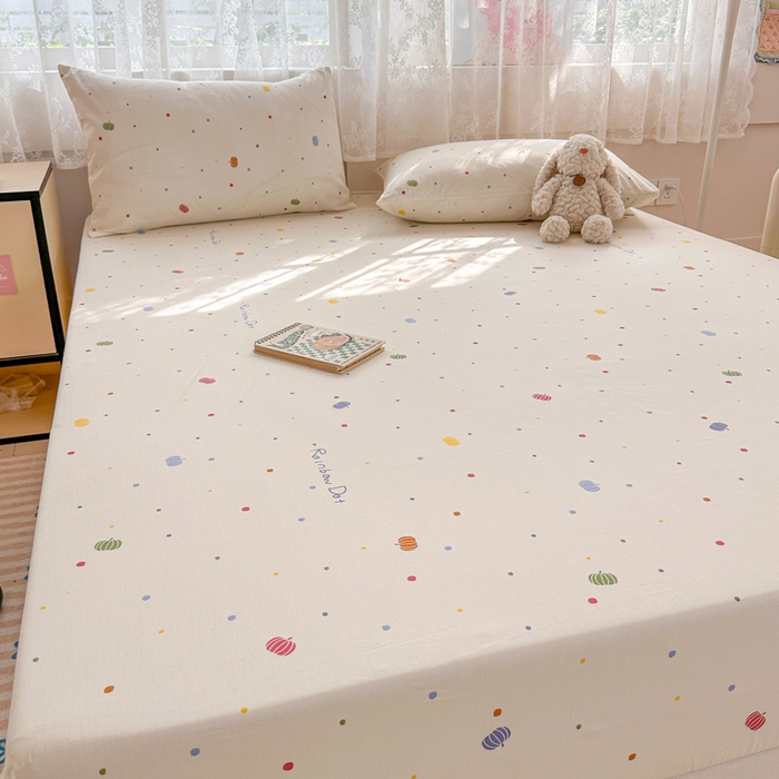 91家纺网 家纺一手货源 找家纺 晨希2025新款13070全棉印花单品床笠枕套 星空