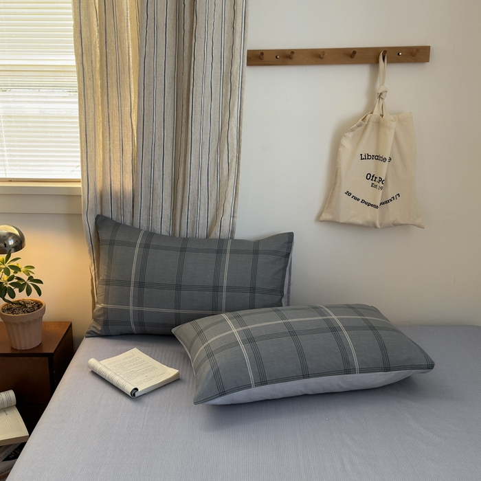 91家纺网 家纺一手货源 找家纺 清雅福2025全棉13372极简风四件套 北欧格